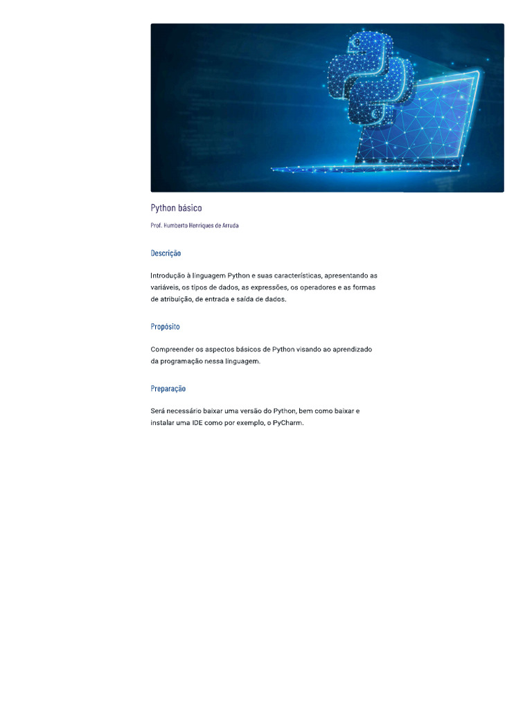 Tema 3 - Python Básico | PDF