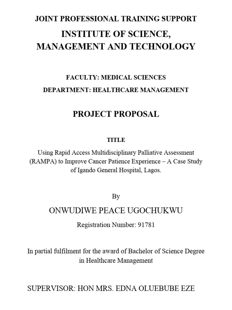 PROJECT PROPOSAL RAMPA | PDF | Palliative Care | Health Care