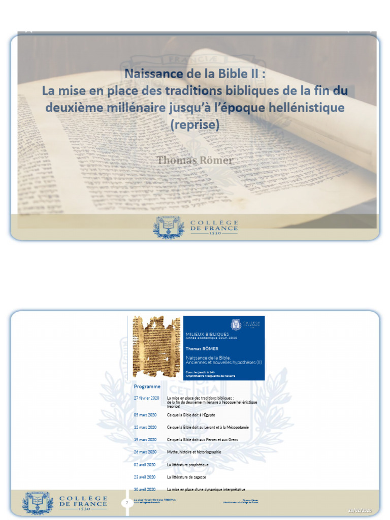 Origines et Traditions Bibliques | PDF | Livres des Rois | Yahweh