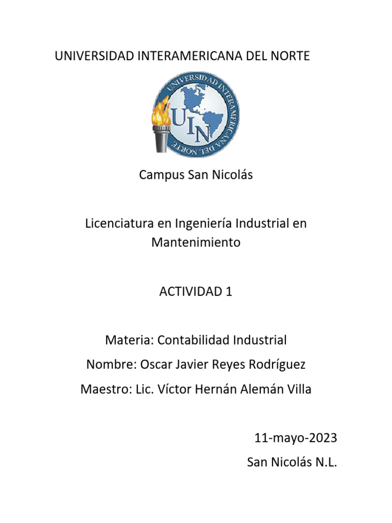 Contabilidad Actividad 1 Pdf Contabilidad Economias