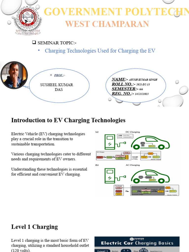 Charging Technologies Used For Charging The Ev Pdf Electric Vehicle