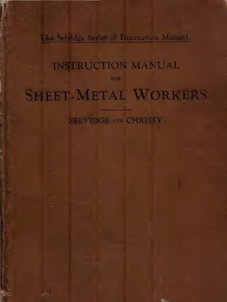 Sheet Metal Work Instruction Manual | PDF