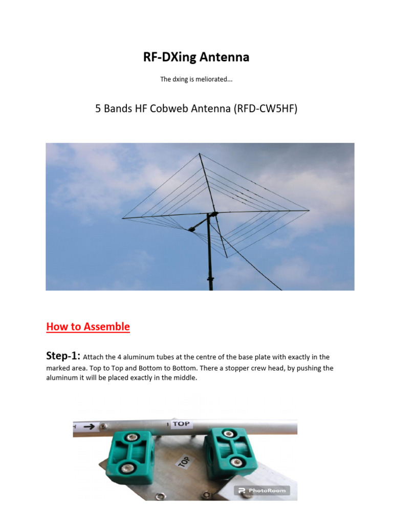 cobweb manual | Download Free PDF | Antenna (Radio) | High Frequency