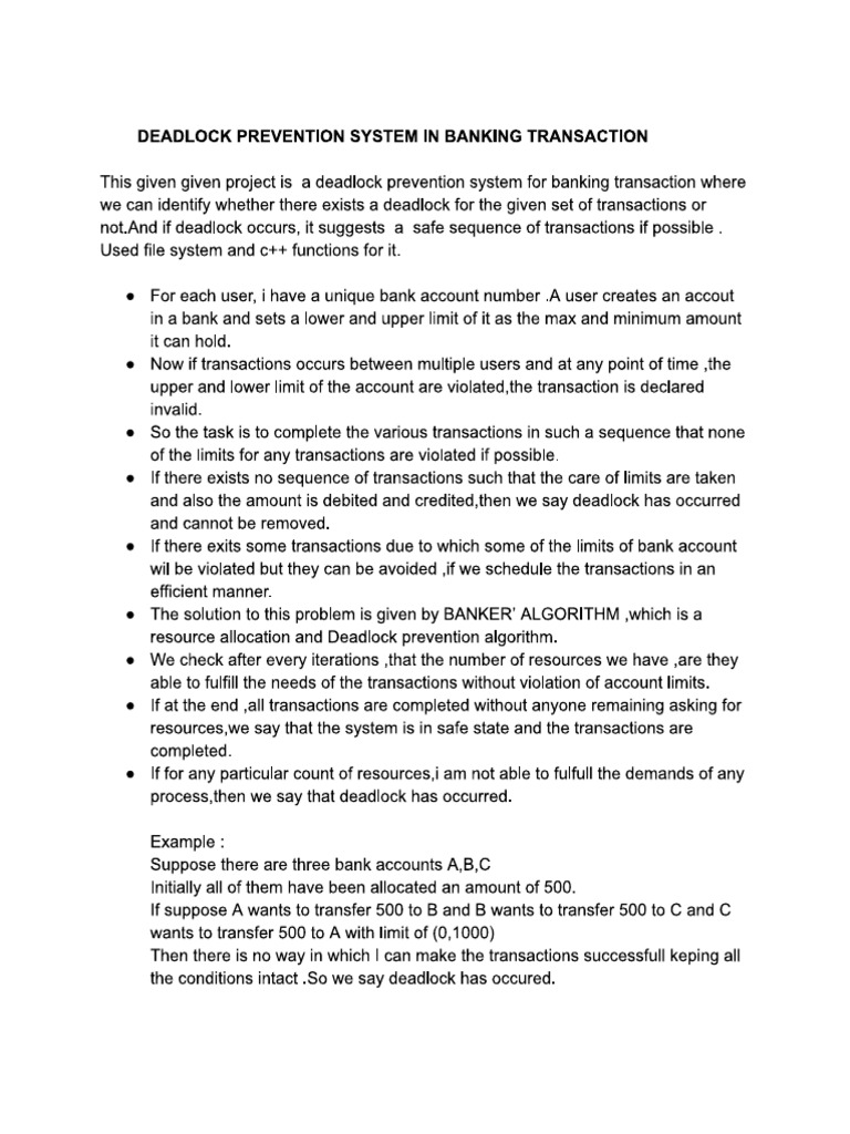 Deadlock Project | PDF