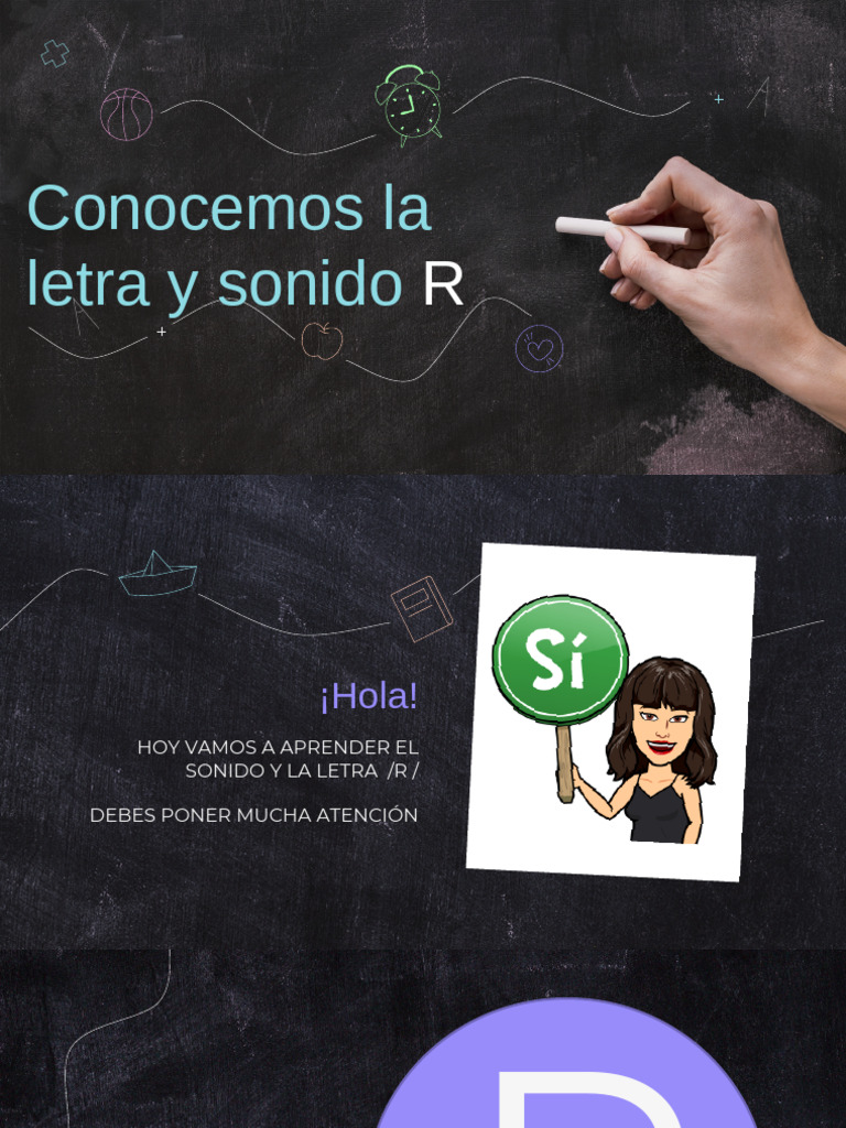 Aprendiendo la letra y sonido R | PDF | Lingüística