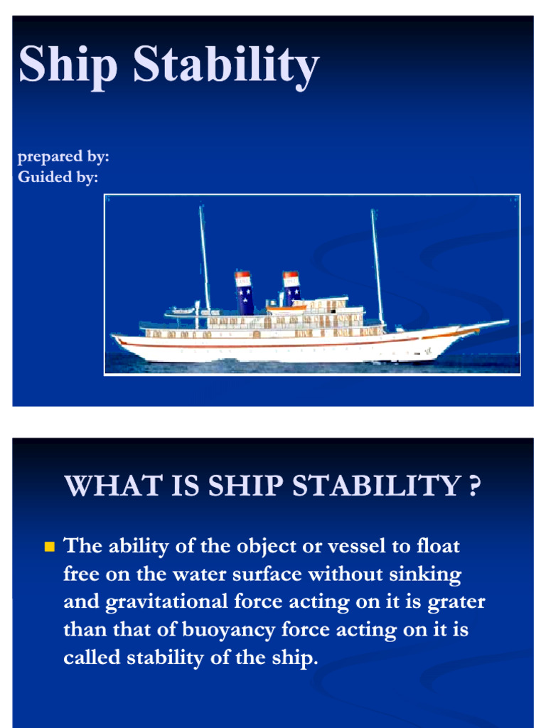 Ship Stability 9 PDF Free | PDF