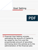 Financial Goal Setting