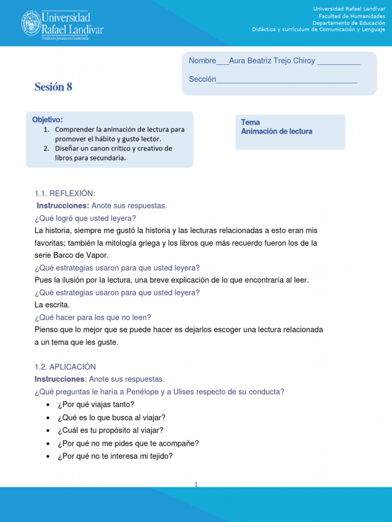 Animación A La Lectura | PDF