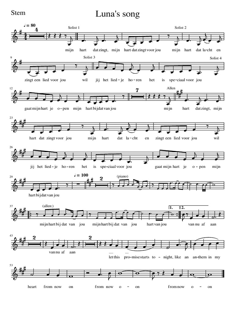 Luna's Song-Stem | PDF