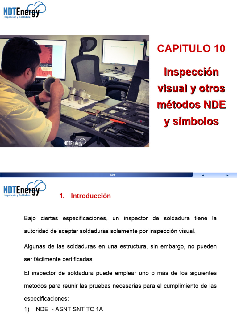 Modulo 10 Visual Inspection and Other NDE Methods and Symbols | PDF ...