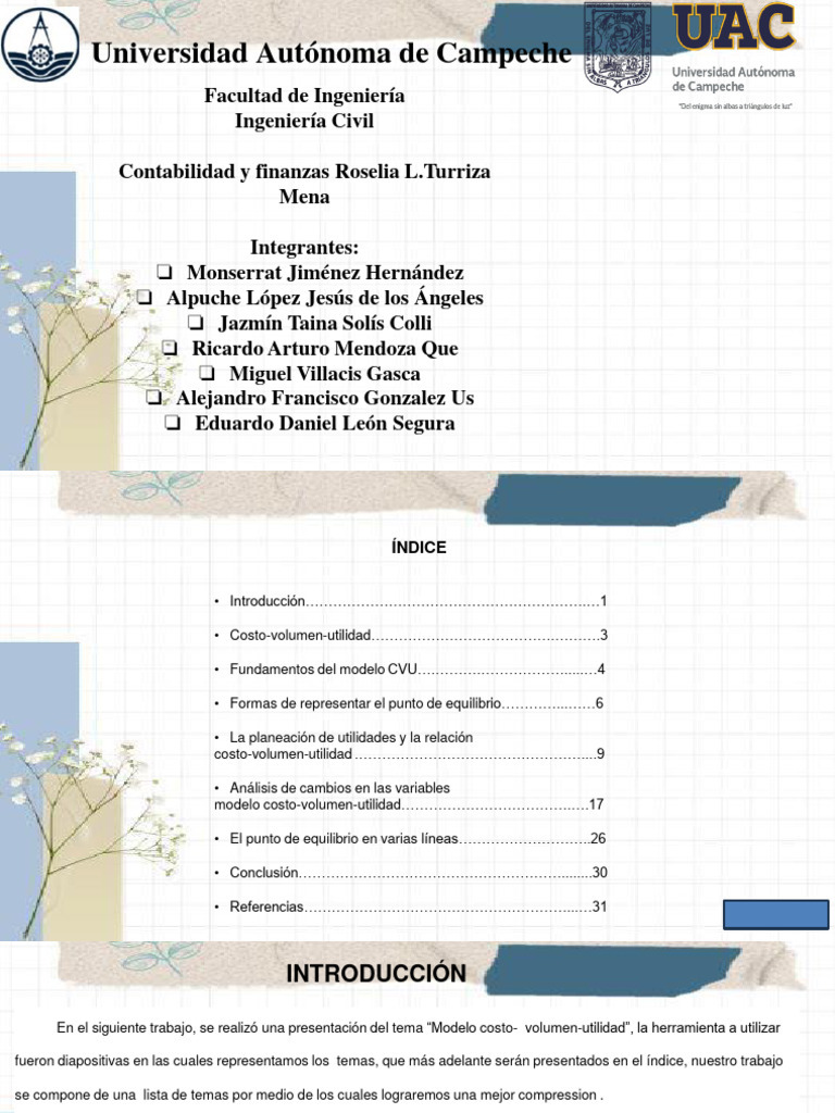 Modelo Costo Volumen Utilidad Pdf Business