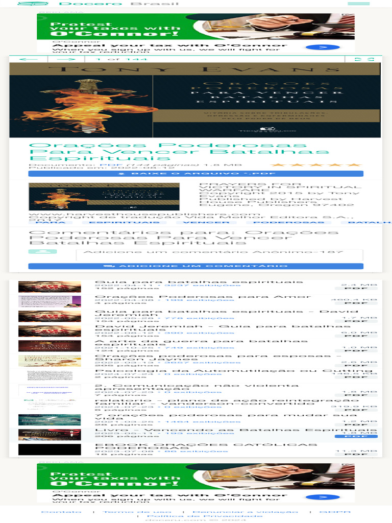 Orações Poderosas Para Vencer Batalhas Espirituais Baixar Pdf De