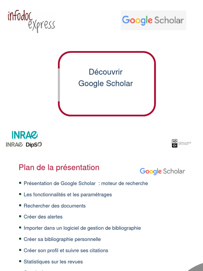 Guide d'utilisation de Google Scholar | PDF | Internet | Internet et Web