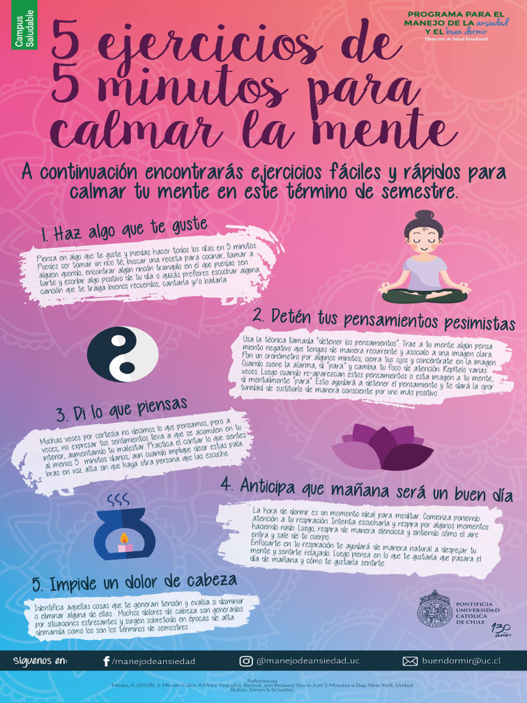 Ejercicios para Calmar Mente | PDF