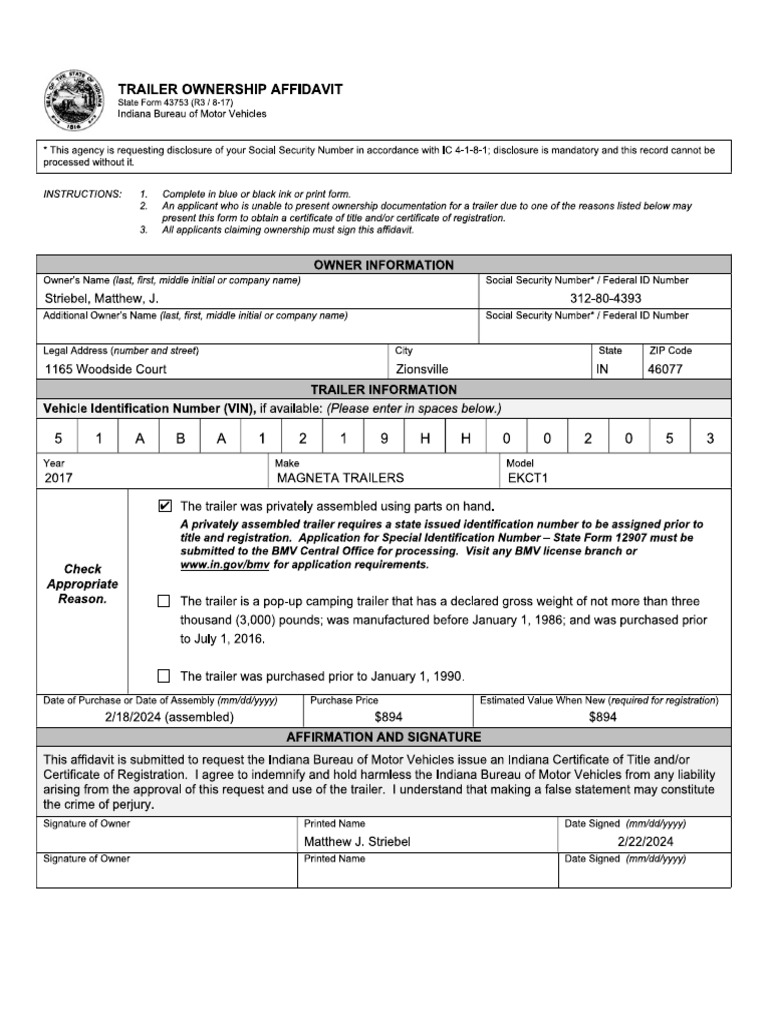 Form 43753 | PDF