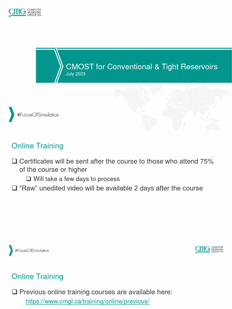 CMOST Training for Reservoir Analysis | PDF | Sensitivity Analysis ...