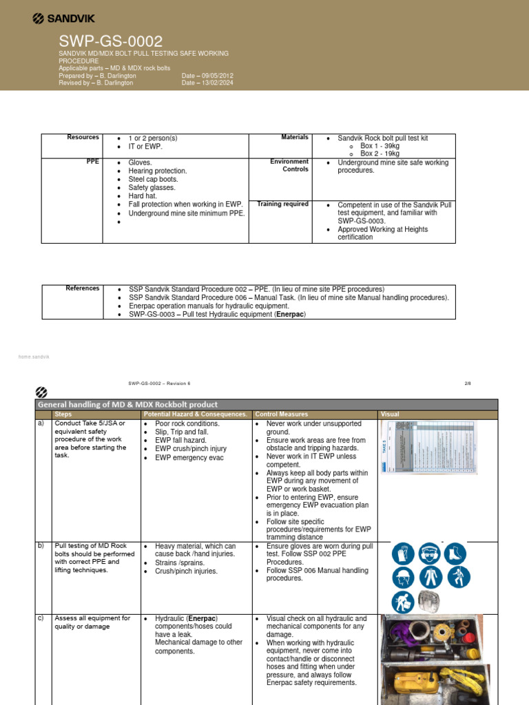 SWP Gs 0002 r6 MD MDX Bolt Non Destructive Pull Test Safe Working ...