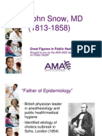 John Snow, MD (1813-1858) : Great Figures in Public Health