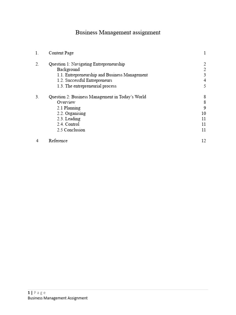 Business Management and Entrepreneurship Insights | PDF ...