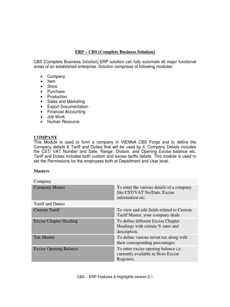 Erp Features and Highlights 2.1 | PDF | Debits And Credits | Voucher