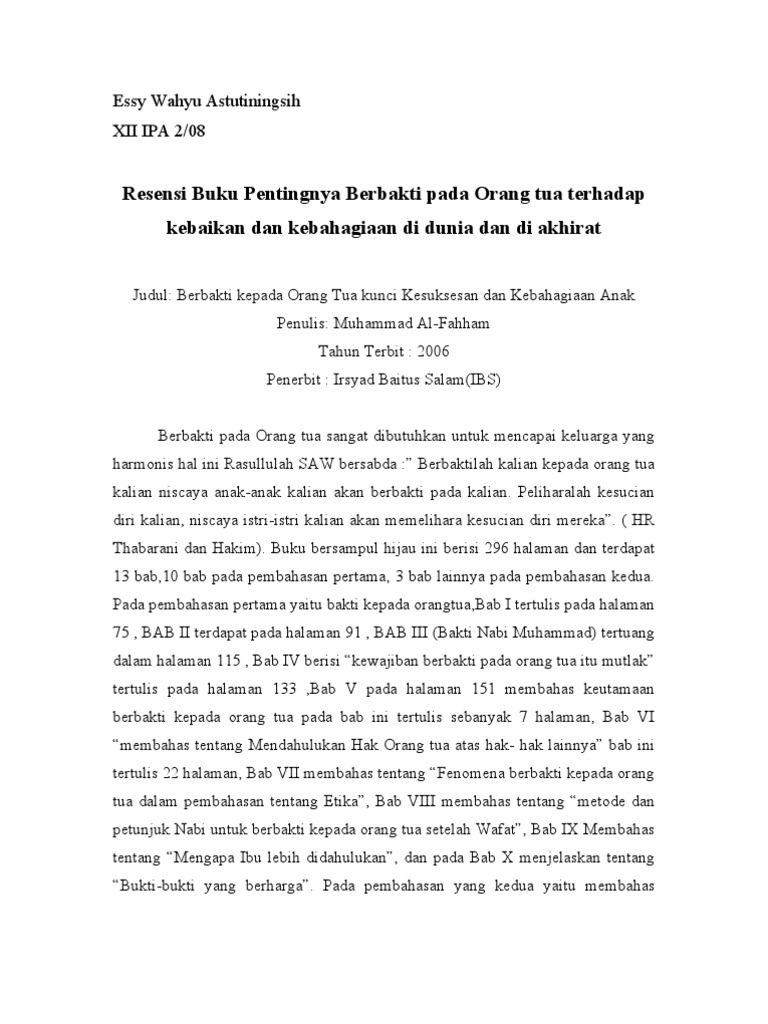 Resensi Buku Non Fiksi