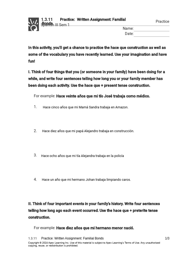 Kami Export - 1.3.11 Practice - Written Assignment - Familial Bonds ...