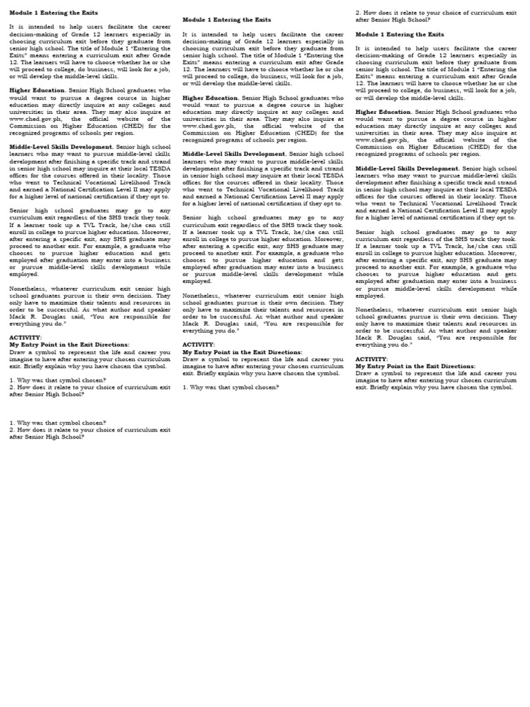 Q1 M1 Notes Pdf Curriculum Educational Stages