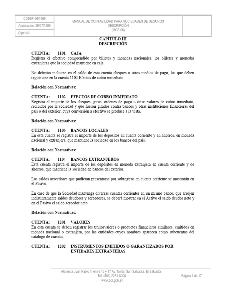 Cuentas Contables para Sociedades de Seguros | PDF | Reaseguro | Seguro