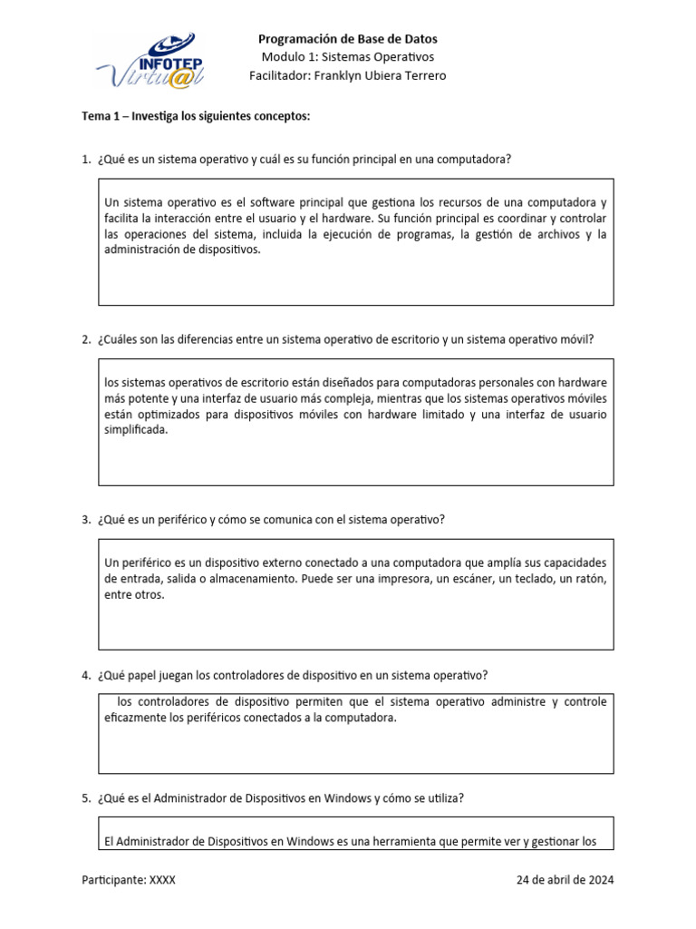 Clase de Base de Datos 1 | PDF | Hardware de la computadora | Periférico