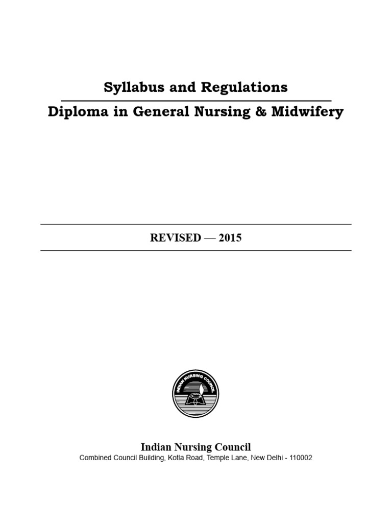 Gnm syllabus pdf nursing gynaecology