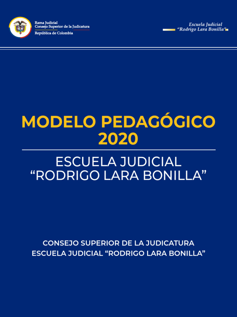 Modelo Pedagogico 2020 | PDF | Aprendizaje | Plan de estudios
