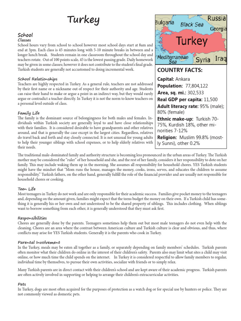Turkey | PDF | Adolescence | Turkey