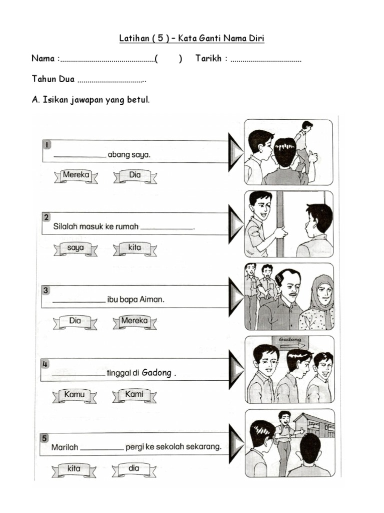 Soalan Bahasa Melayu Tahun 1 - Selangor v