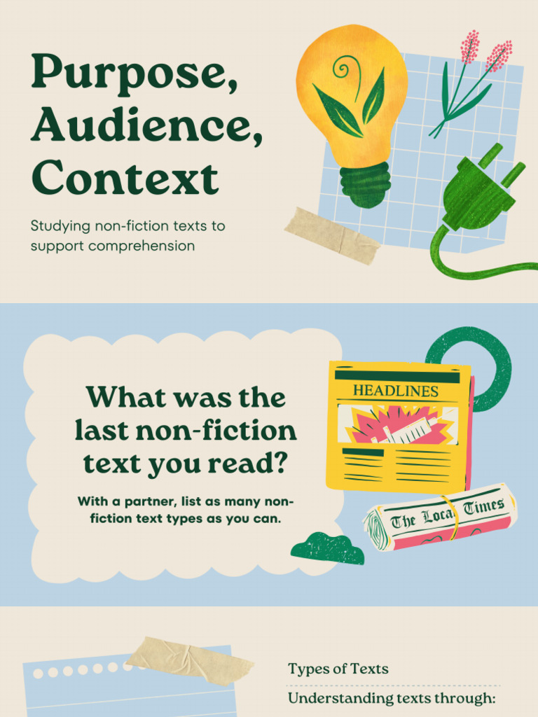 Purpose Audience And Context Pdf