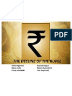 Decline of Rupee