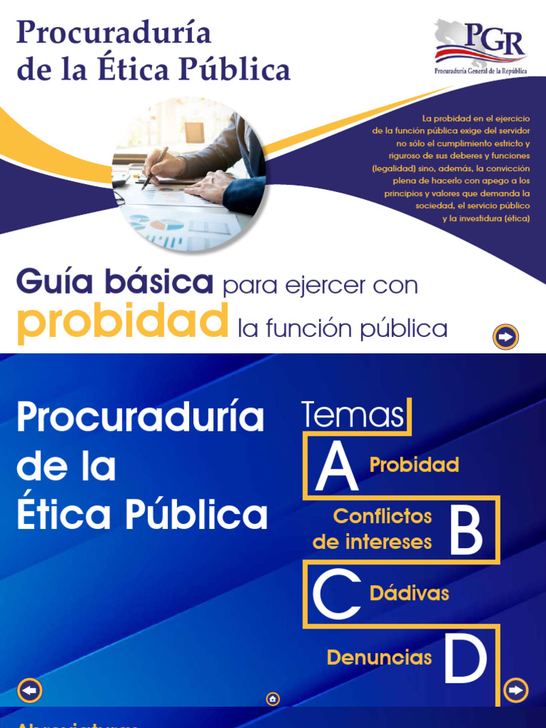 Guia Basica Para Ejercer Con Probidad La Funcion Publica Pep V2 Pdf