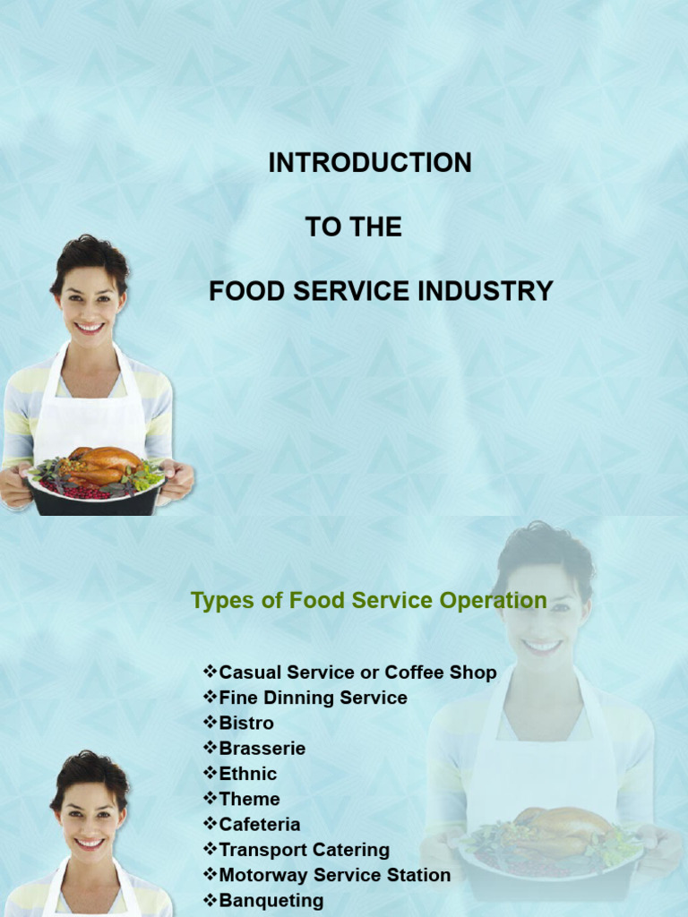Food Service Industry Overview | PDF | Cuisine | Foods