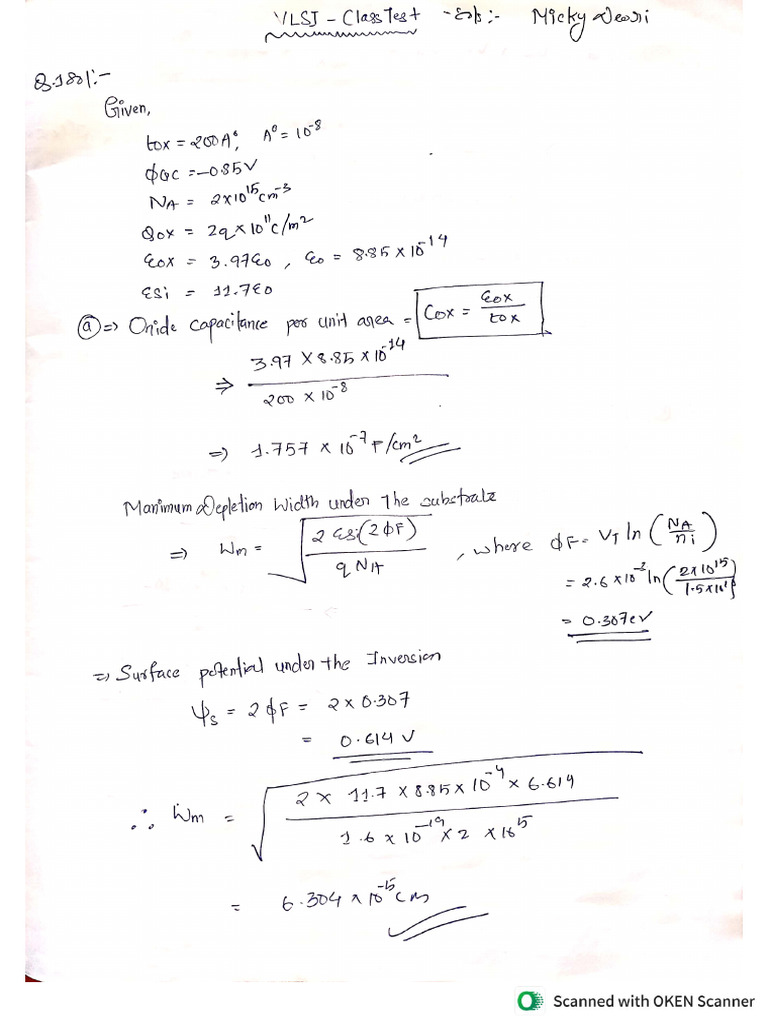 Class Test | PDF