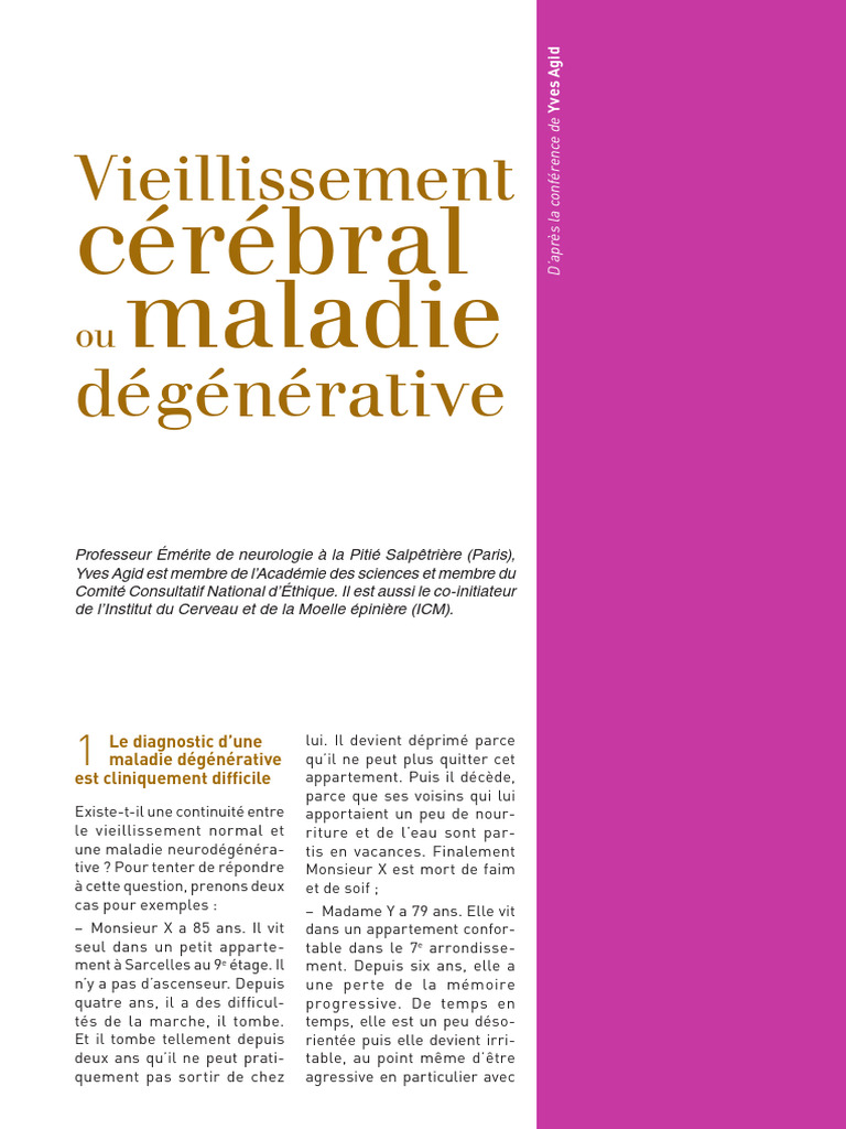 Vieillissement cérébral vs Alzheimer | PDF | Maladie d'Alzheimer | Neurone