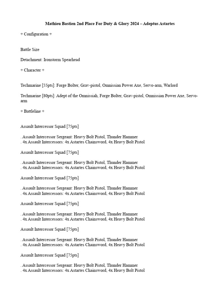 Mathieu-Bastien-2nd-Place-For-Duty-Glory-2024-–-Adeptus-Astartes | PDF ...
