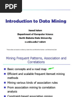 Introduction To Data Mining: Saeed Salem Department of Computer Science North Dakota State University Cs - Ndsu.edu/ Salem