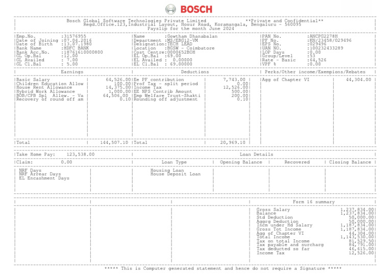 Paystub 202403 1 Pdf Money Economies