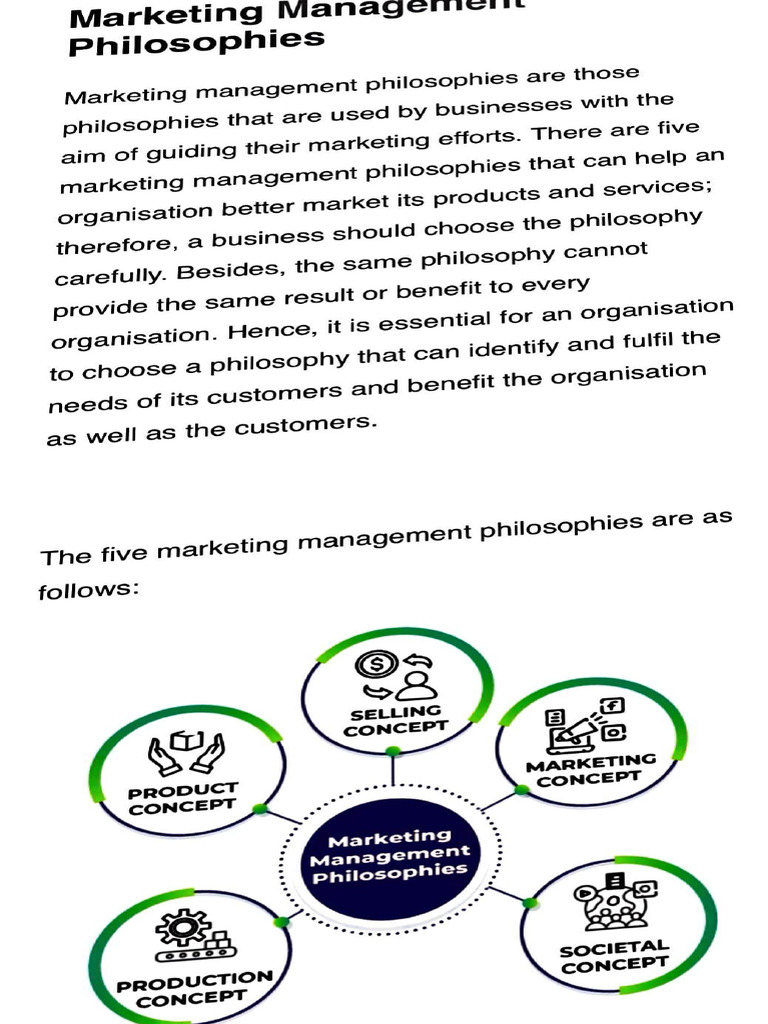 Five Marketing Management Philosophies | PDF | Marketing | Customer