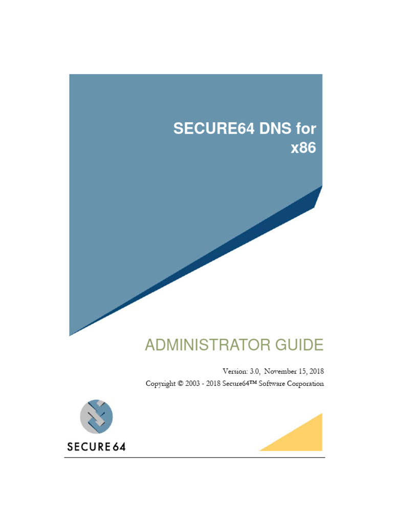 Secure64 dns x86 admin guide v3 0 pdf license source code