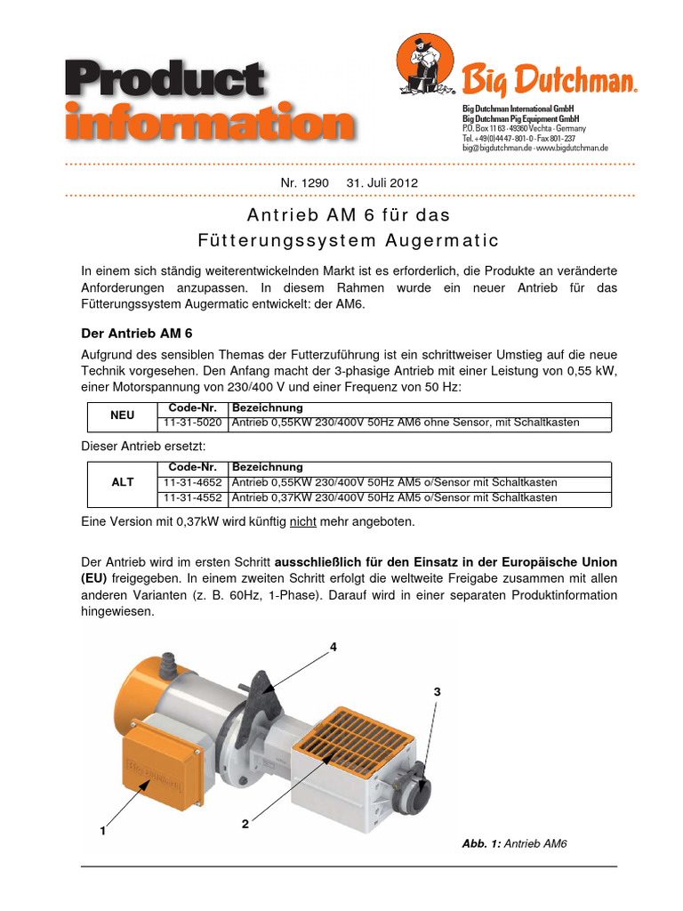Antrieb AM6 | PDF