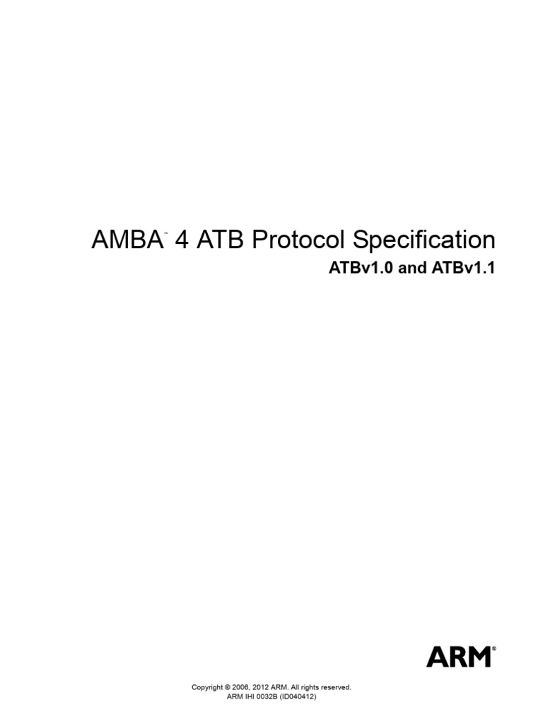 AMBA 4 ATB Protocol Overview | PDF | License | Computer Science