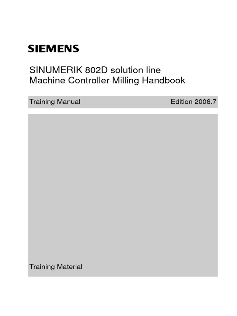 SINUMERIK 802D Solution Line Machine Con | PDF | Metalworking ...