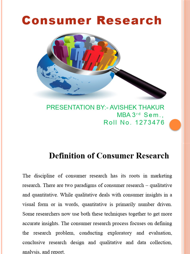 Consumer Research Methods Explained | PDF | Marketing Research ...