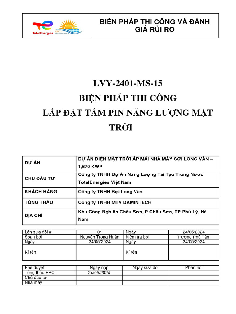 LVY-2401-MS-15 - Solar Panel Installation (Rev 01) - AC | PDF