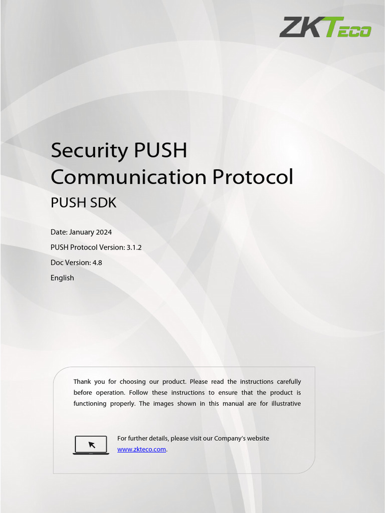 Security PUSH Communication Protocol 20240112 | PDF | Server (Computing ...